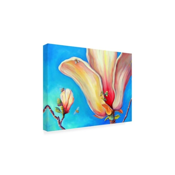 Deborah Broughton 'Magnolia Mantis' Canvas Art,24x32